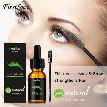 Hair Growth Serum Castor Oil Eyelash Growth Thick Eyebrow Growth Eye Lashes Enhancer Serum Eyelash Eyebrow Enhancer Beauty Care