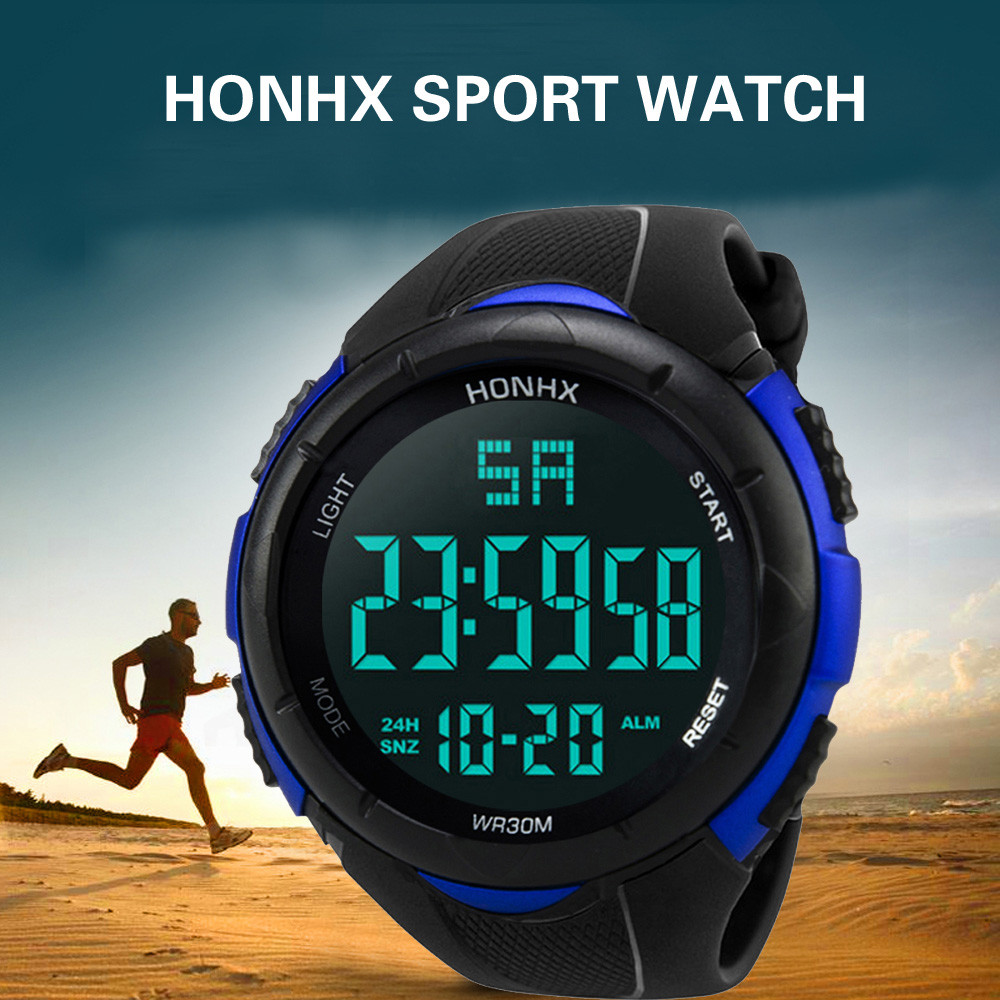 Watches For Men Luxury Men Digital Analog Quartz Sports Watch LED Waterproof Military Wrist Watch Male Clock Montre Homme 2020