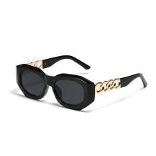 2022 Wholesale Square Glasses Frame Black Sunglasses New Women's Fashion Sunglasses