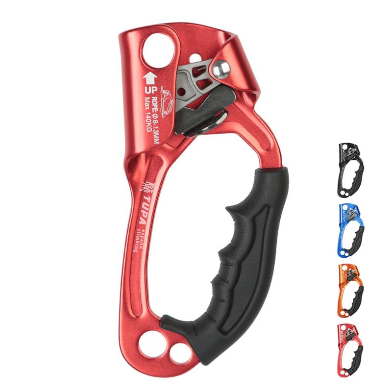 Hand Ascender Rock Climbing Equipment Rappelling Gear Equipment Rope Clamp For Mountaineering Caving 8-12mm Rope Outdoor Sport