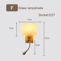 F Glass lampshade