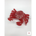 Red Crab Glass Sculpture