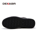 DEKABR High Quality Fashion Autumn Winter Men's Boots Warm Working Boots Lace Up Men's Desert Boots Round Toe High Top Shoes