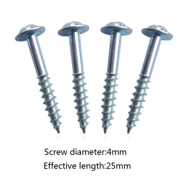 100Pcs M4-25 High Strength Oblique Hole Self-tapping Screws For Pocket Hole Jig Random Color