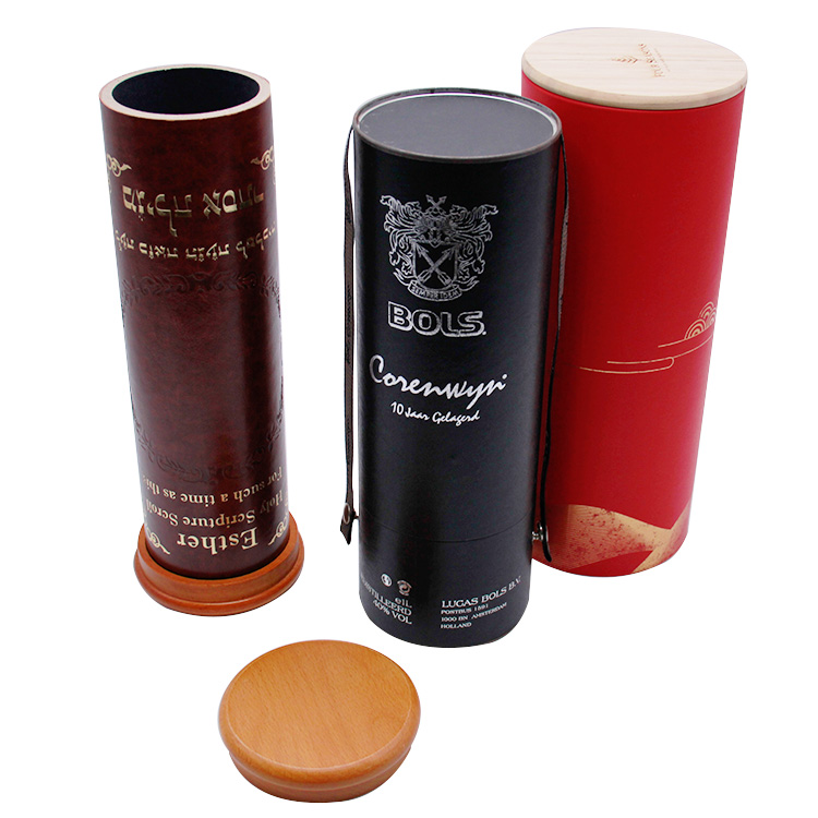 Red wine packaging paper tube