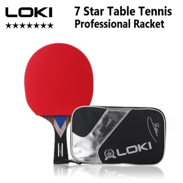 LokiM 7 Star Table Tennis Racket Professional Offensive Ping Pong Racket Paddle with ITTF Certification GTX Rubber