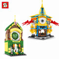 SY6801 Mini Street View Bricks Angry Bird Yellow Man Light Year Forest Magic House Assembling Building Blocks Children's Toys