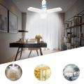 LED Garage Lights E26 30/40W Super Bright Industrial Lighting Fan Blade Adjustable Angle Folding Garage Ceiling Living Room Lamp