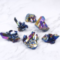 Natural Seven Rainbows Electroplating Cluster Decoration Rich and colorful Reiki Healing Column Point Radiation Resistant