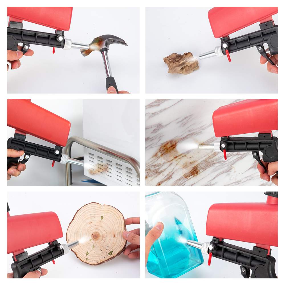 Hand-held Rust Preventive Sprayer Sandblaster Machine Air Sanding Pneumatic Blasting Iron Removal Glass Mirror Etching