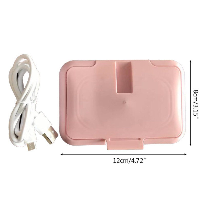 USB Portable Baby Wipes Heater Thermal Warm Wet Towel Dispenser Car Mini Tissue Paper Warmer Napkin Heating Box Cover