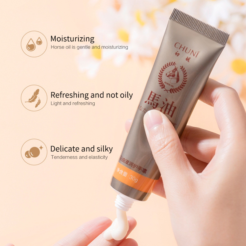 Dry Skin Care Peeling Whitening Repair Tool Hands Nails Care Moisturzing Hand Cream Lotions Anti-Aging Horse Oil
