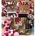 102pcs Balloons Pink Gold Confetti Balloon Garland Arch Party Baby Shower Burgundy Gold Wedding Birthday Decorations