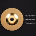 PW TOOLS 100 mm Gold Diamond Titanium Grinding Wheel Polishing Disc Pads Grinder Cup Angle Grinder Rotary Tool Grind Stone Glass