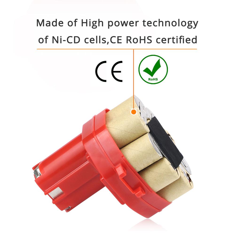 2pcs/lot Ni-CD 14.4V 3000mA Rechargeable Battery Pack for Makita Power Tools Cordless Drill PA14 1433 JR140D 1422 1420 6280D