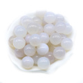 White Agate 8MM Stone Balls Home Decoration Round Crystal Beads