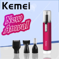 kemei 4 in 1 electric nose ear eyebrows hair trimmer hair clipper hair cutting machine beard trimmer for men and ladies