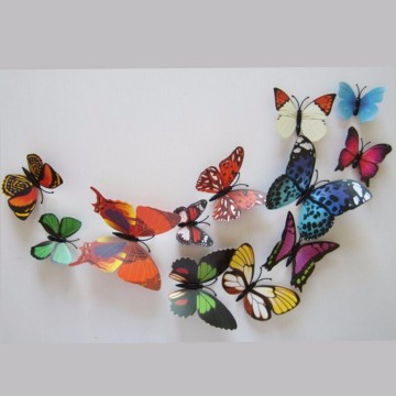 12Pcs 3D Butterfly Brooch Wall Sticker Home Room Curtain Wedding Decoration