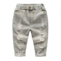 Autumn Spring Baby Boys Jeans Pants Kids Clothes Cotton Casual Children Trousers Teenager Denim Boys Clothes 90~130 ripped
