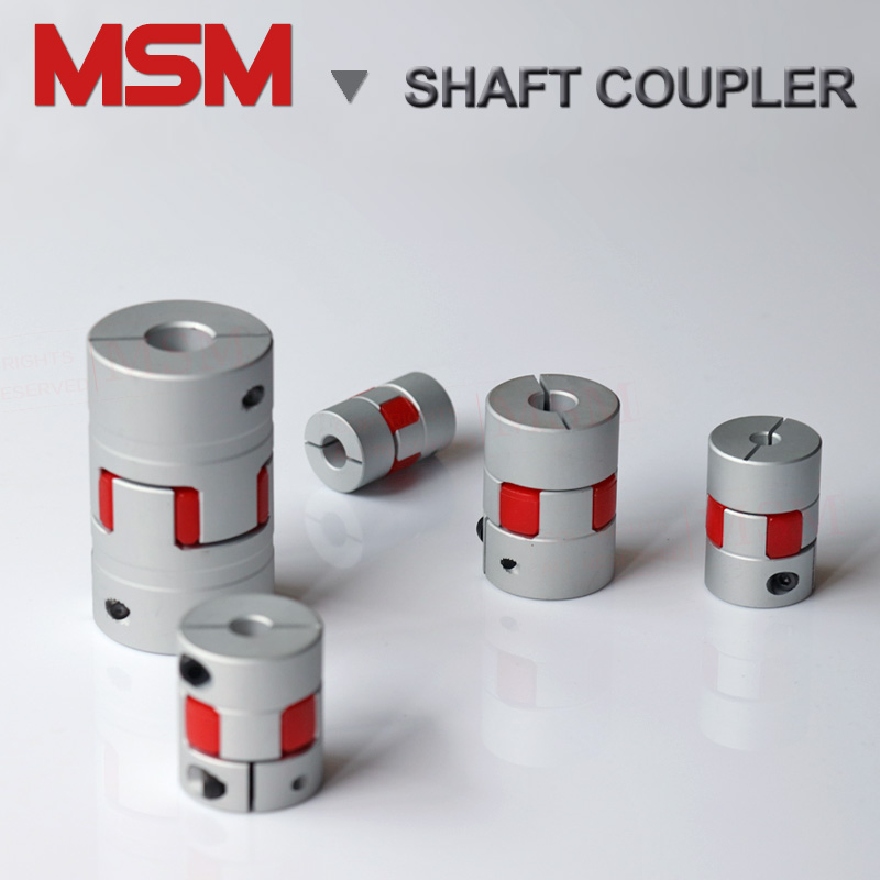 4pcs MSM Shaft Coupling D20L25 Flexible Rubber Jaw Motor Coupler 4mm 5mm 6mm 8mm 10mm Aluminium 3d Printer Couples CNC kits