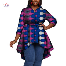 Ankara African Bazin Riche African Fashion Wear Women Fashion Clothes half Sleevele wholesale lot free shipping Tops WY8154