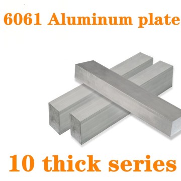 1pc 6061 Aluminum Flat Bar Flat Plate Sheet 10mm thick series with Wear Resistance For Machinery Parts