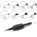 10pcs Disposable Sterilized Electric Microneedle Tattoo Needles R1/R3/R5/R7 Handle Tattoo Grip Needle Silicone Grip Tattoo Tubes