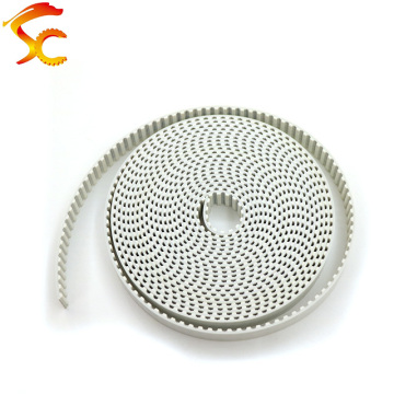 High Quality 2meters T5 PU open belt T5 timing belt T5 16MM white Polyurethane with steel core belt width 16mm