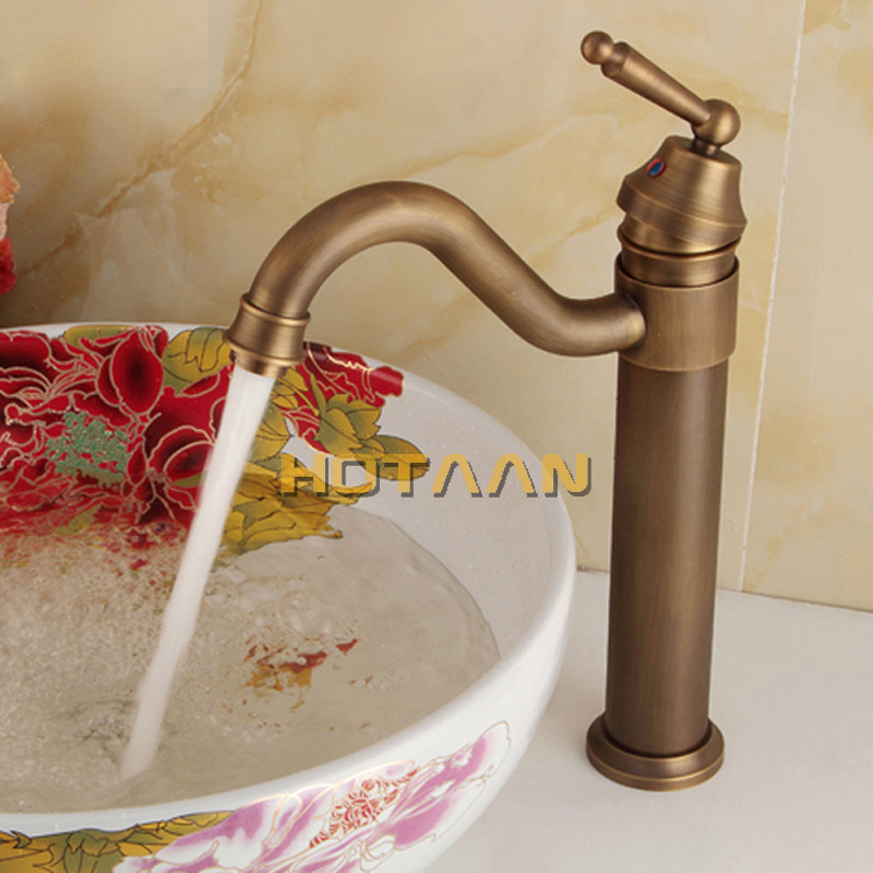 Free shipping Antique bronze finishing Output bathroom sink faucet tap torneira basin faucet wash basin tap YT-5050