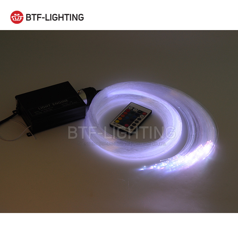 16W RGBW 150pcs*0.75mm*2M LED Fiber optic light Star Ceiling Kit Lights optical lighting+RF 24key Remote engine