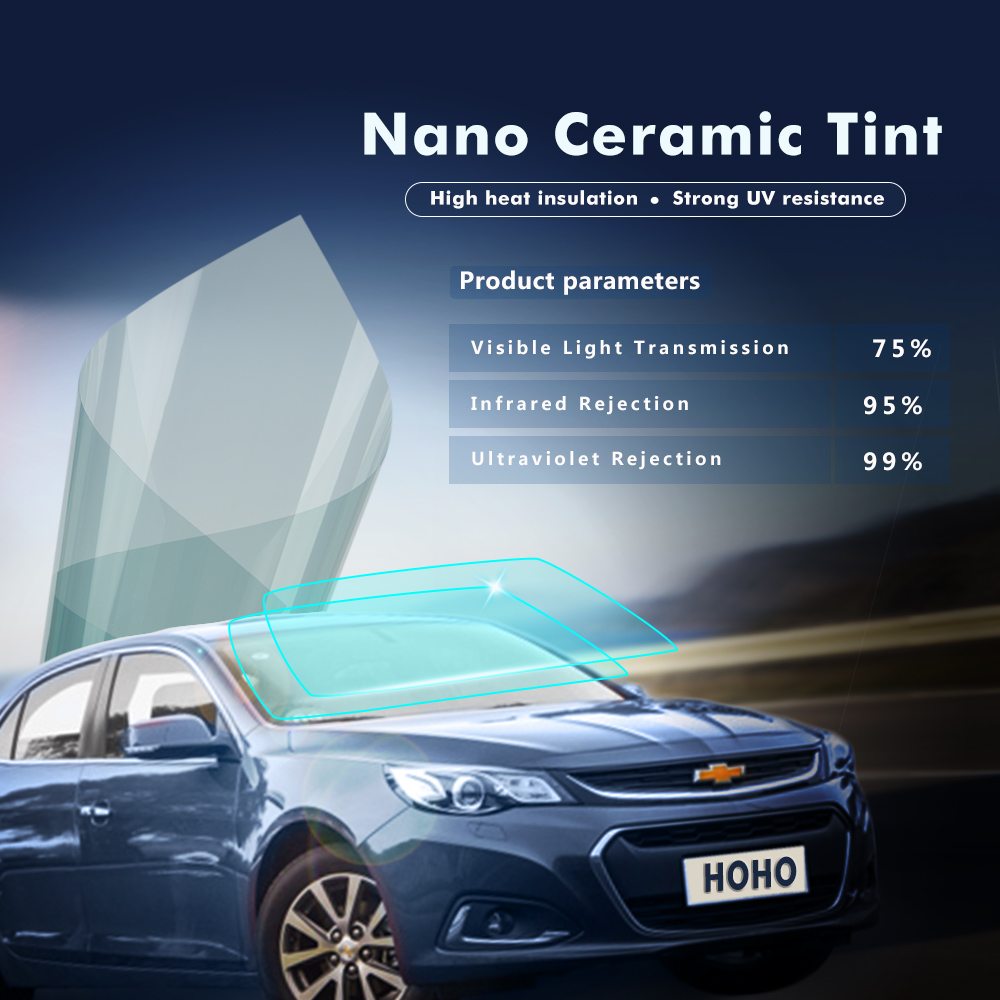 Sunice 0.5x10m 75%VLT Light Blue Auto Car Windshield Window Tint Film Automotive building Nano Ceramic Solar tint glass foils