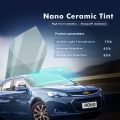 Sunice 0.5x10m 75%VLT Light Blue Auto Car Windshield Window Tint Film Automotive building Nano Ceramic Solar tint glass foils