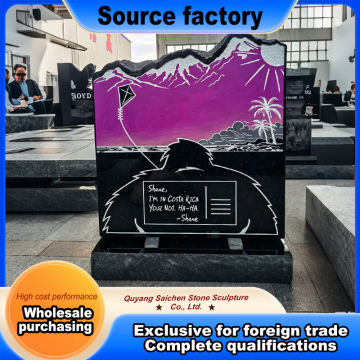 Custom Silhouette Stone Shadow Carving Granite Slab