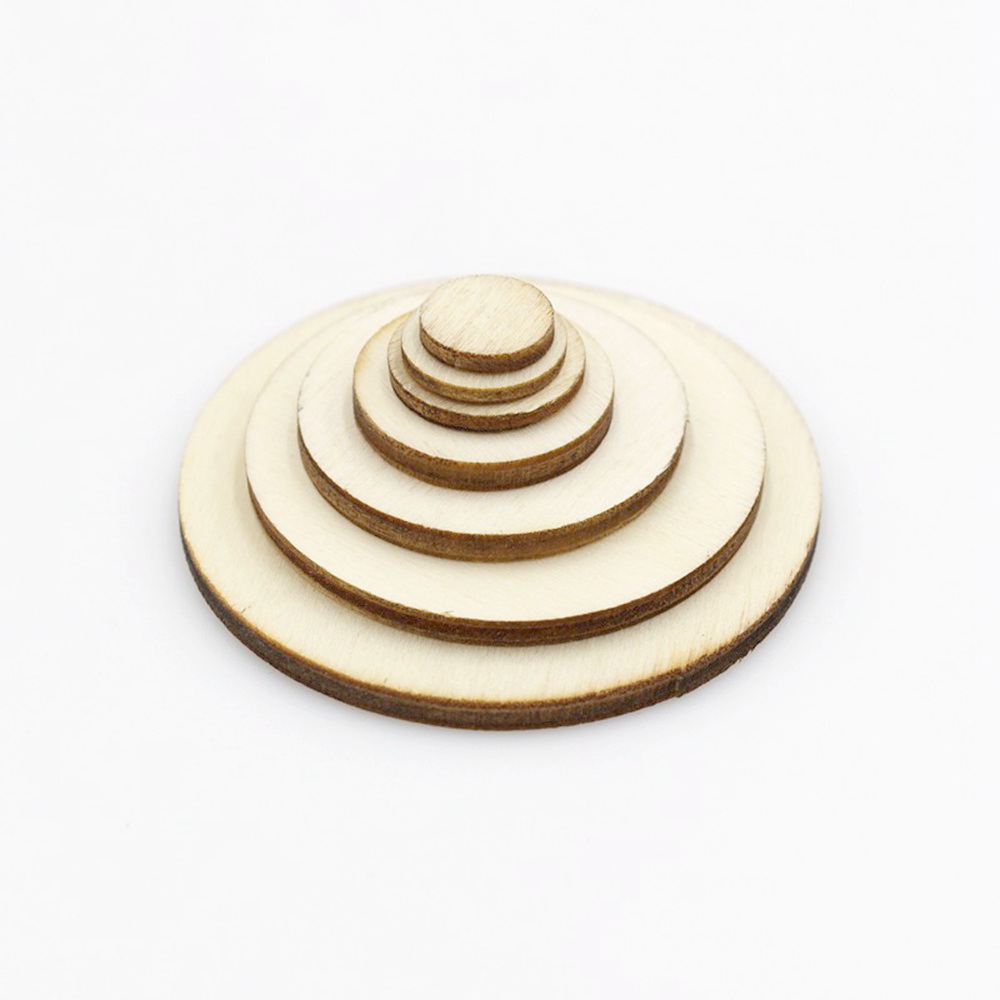 15-100pcs DIY Craft Unfinished Natural Wood Slices Circles Log Discs For Crafts DIY Craft Rustic Wedding Ornaments
