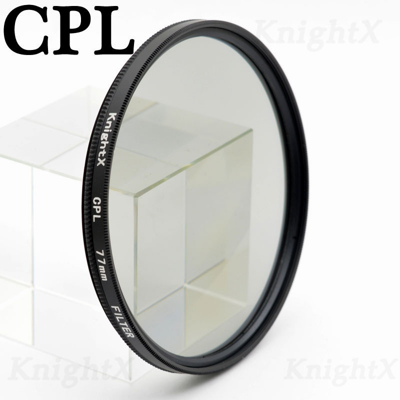 KnightX 49mm 52mm 55mm 58mm 67mm 77mm FLD UV CPL Star nd lens filter for Nikon Canon gradient polarizing camera lenses kit 72 62