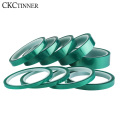 5/6/8/10/12/15/20-80MM x 33M Green High Temperature Resistant Kapton Tape Polyimide For Electric Task/grills/powder coating