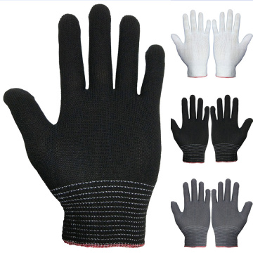 Men Women Work Gloves Knit Labor Protection Gloves Breathable Anti-skid Nylon Mittens Ultra Thin Gardening Gloves Unisex 1 Pairs