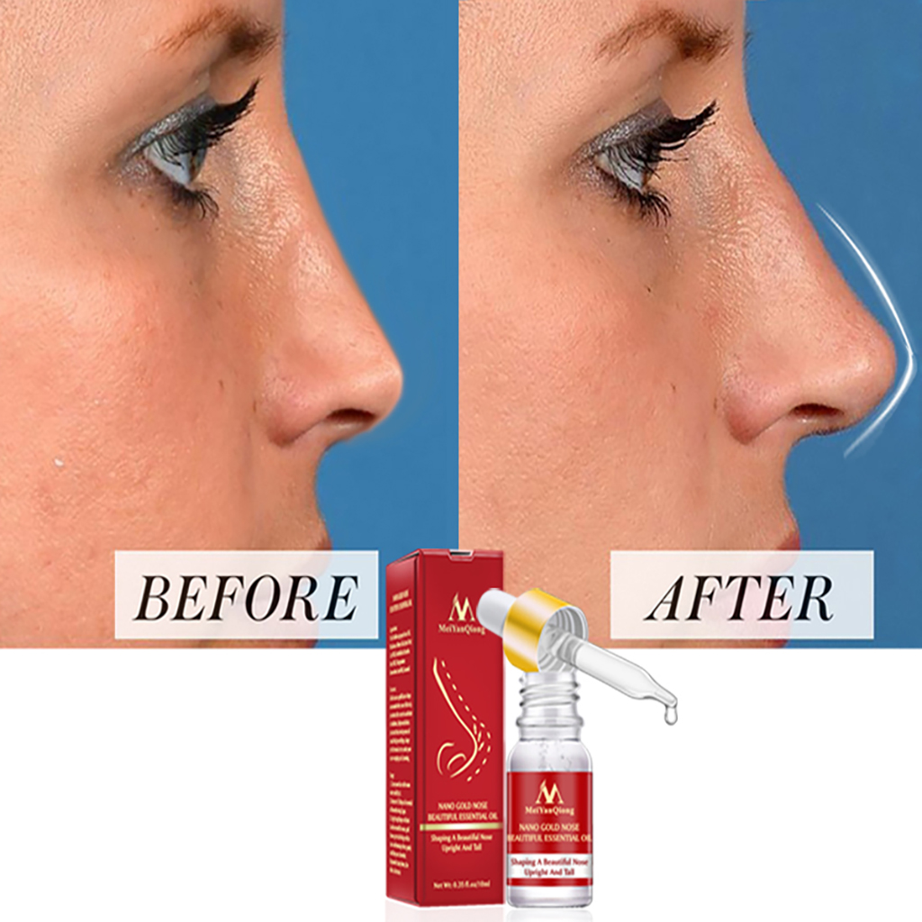 10ml Magic Nano Gold Nose Shaping Oil Nose Beautiful Essential Oil Nasal Bone Remodeling Oil Lift Essence Cream Face Skin Care