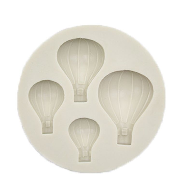 3Pcs Hot Air Balloon Fondant Molds Silicone for Wedding Baby Shower Cake Decor