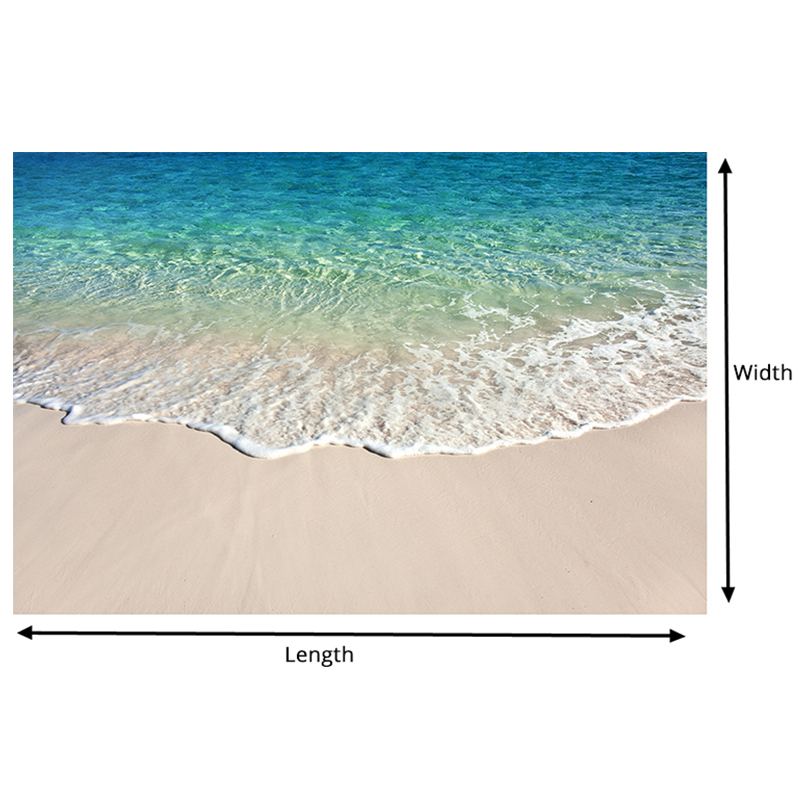 Custom Self-adhesive Floor Mural Photo Wallpaper 3D Seawater Wave Flooring Sticker Bathroom Wear Non-slip Waterproof Wall Papers