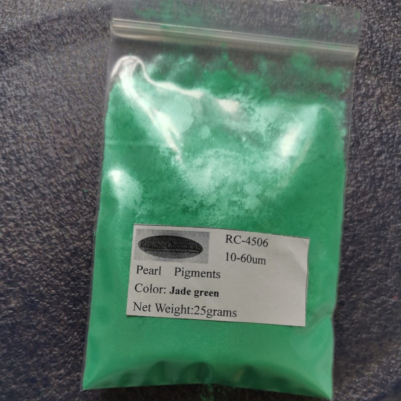 natural mica pearl pigment powder jade green 4506 for paints and cosmetics