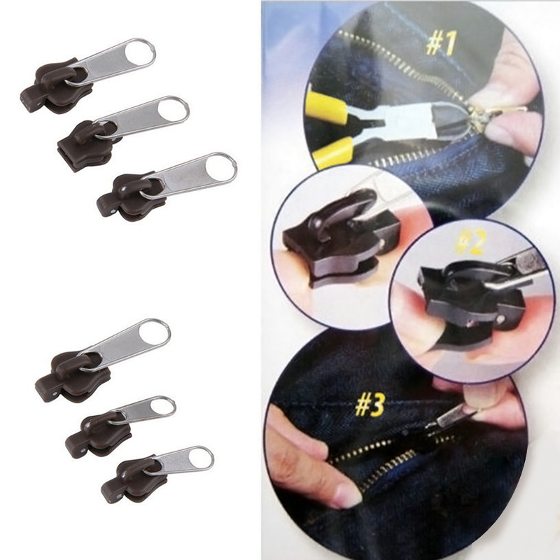 Wholesale Replacement Zipper Pull Universal Instant Fix Zipper Repair Replacement Zip Slider Teeth Rescue DropShipping
