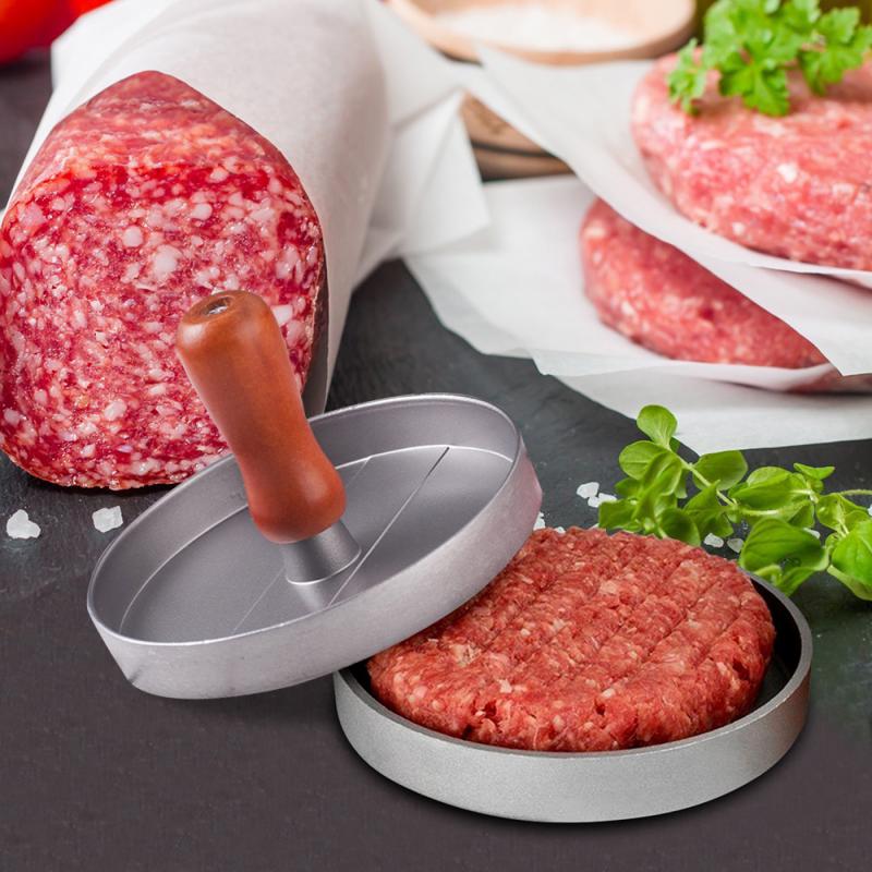 Kitchen Round Shape Burger Press Hamburger Meat Press Beef Grill Hamburger Press Mold Patty Maker Mould Meat Poultry Tools