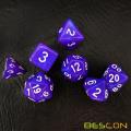Bescon Moonstone Dice Set Purple Pearl, Bescon Polyhedral RPG Dice Set Moonstone Effect