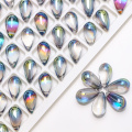 30pcs Lampwork Glass Drop Bead DIY Making Accessories 9X15mm Austria Crystal Teardrop Pendant Crafts Meterial Jewelry Needlework
