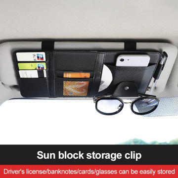 Car Auto Universal Sun Visor Glasses Box Sunglasses Clip Card Ticket Holder Fastener Pen Case Eyeglasses Accessories