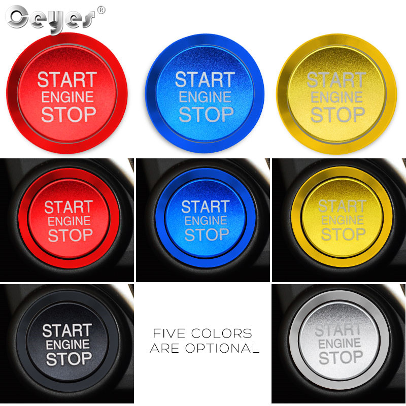 Car Stickers For Alfa Romeo Stelvio 159 Mito Giulia Auto Ignition Push Engine Start Stop Button Cap Ring Covers Case Car Styling