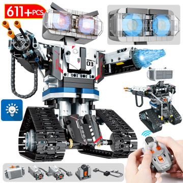 611PCS NEW City RC Robot Electric Building Blocks Creator Remote Control Intelligent Robot Car Brick Toys For Children