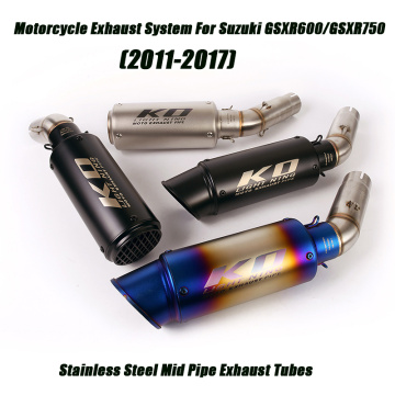 Middle Link Pipe Muffler Tube DB Killer for Suzuki gsxr750 gsxr600 2011 2012 2013 2014 2015 2016 2017 Motorcycle Exhaust System