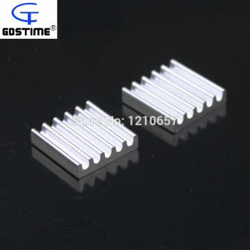 100PCS LOT Universal Chip Cooler IC Circuit Board Heat Sink Aluminium 13mm x 13mm x 3mm